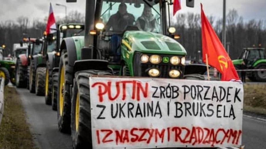 Παραλογισμός στην Πολωνία – Ψάχνουν μανιωδώς για Ρώσους πράκτορες, επειδή οι αγανακτισμένοι αγρότες φώναξαν συνθήματα υπέρ του Putin