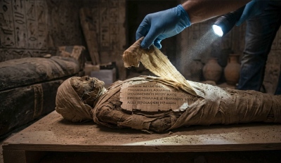 Αδιανόητο εύρημα στην Αίγυπτο - Πάπυρος με την Ιλιάδα έγινε... «στουπί» για μούμια!