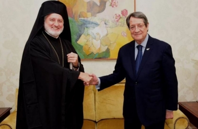 Συνάντηση Αναστασιάδη με Αρχιεπίσκοπο Ελπιδοφόρο: Το θέμα έληξε