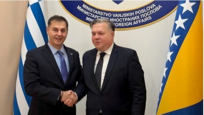 Διήμερες επαφές Θεοχάρη στο Σεράγεβο - Στο επίκεντρο η ενίσχυση των διμερών οικονομικών σχέσεων με Βοσνία και Ερζεγοβίνη