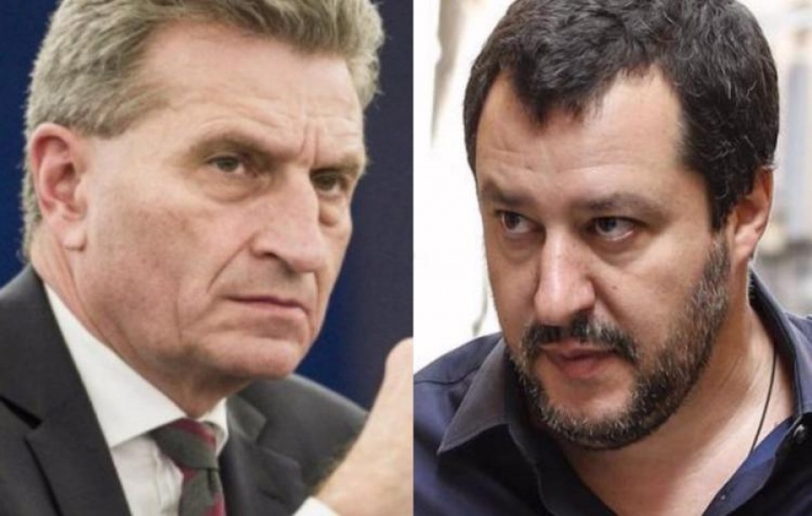 Επίθεση Salvini σε Oettinger - Αφήστε την ιταλική κυβέρνηση να εργαστεί για τους Ιταλούς