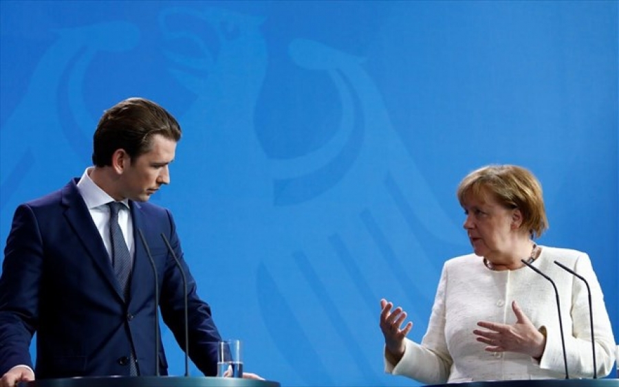 Τηλεδιάσκεψη Merkel - Kurz ενόψει της Συνόδου Κορυφής της ΕΕ επί συγκλήσεων και αποκλίσεων