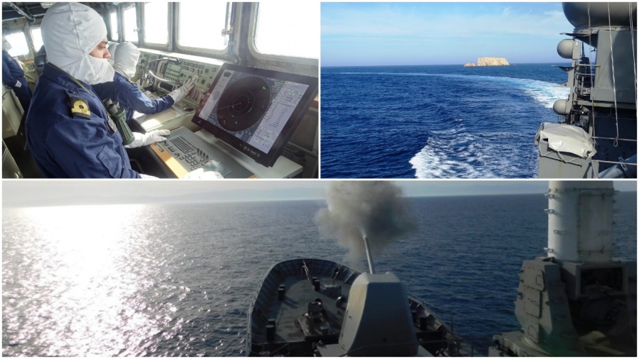 Ολοκληρώθηκε η άσκηση «Αστραπή» του Πολεμικού Ναυτικού στο Μυρτώο Πέλαγος και στο νότιο Αιγαίο