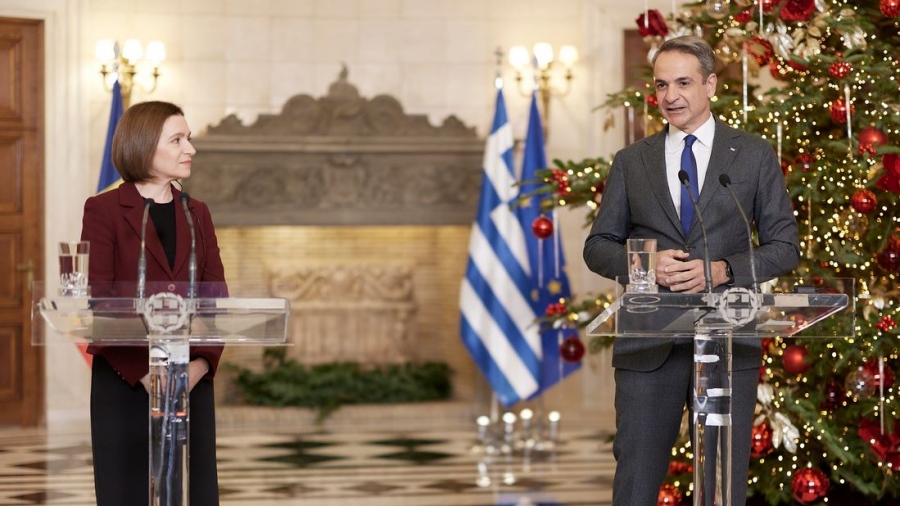 Συνάντηση Μητσοτάκη με την Πρόεδρο της Μολδαβίας - Τι συμφώνησαν