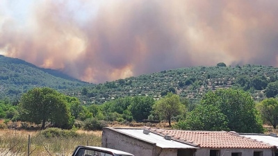 Λέσβος: Υπό έλεγχο τέθηκε από την Πυροσβεστική η φωτιά που ξέσπασε στον Μόλυβο