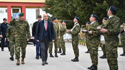 Eπίσκεψη Δένδια στην 95 ΑΔΤΕ, στη Ρόδο: Προτεραιότητα η ενίσχυση της αποτρεπτικής ισχύος των Ενόπλων Δυνάμεων