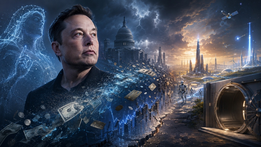 Εφιαλτική πρόβλεψη Musk - To 2036 το χρήμα δεν θα έχει καμιά σημασία... Τι τραγικό εννοεί για ΗΠΑ, κόσμο