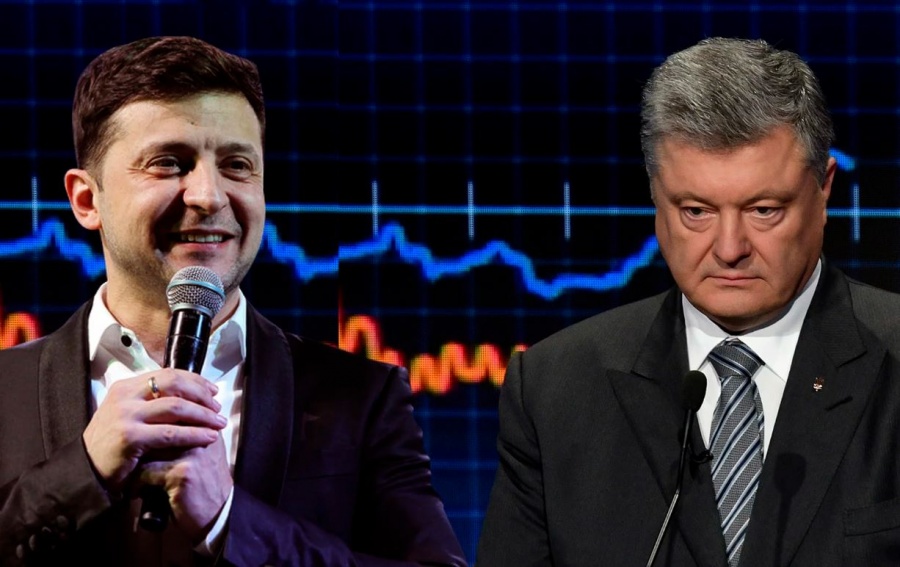 Ουκρανία: Ο Poroshenko καταφεύγει σε εκστρατεία λάσπης εναντίον του αντιπάλου του στις προεδρικές εκλογές Zelensky