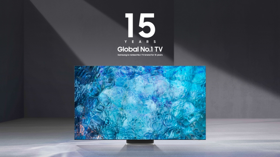 Η Samsung παραμένει ο No.1 κατασκευαστής τηλεοράσεων παγκοσμίως για 15η συνεχή χρονιά