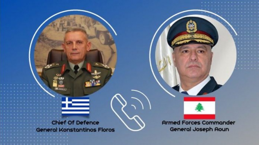 Τηλεφωνική επικοινωνία του Αρχηγού ΓΕΕΘΑ με τον Λιβανέζο Ομόλογό του - Στο επίκεντρο οι πυρκαγιές