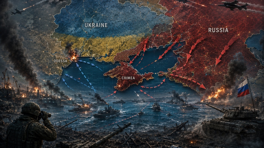 Χάος στη Μαύρη Θάλασσα – Η Οδησσός θα γίνει… νησί, το σαρωτικό σχέδιο Ρωσίας να «πνίξει» την Ουκρανία – Υπό πολιορκία η Κριμαία