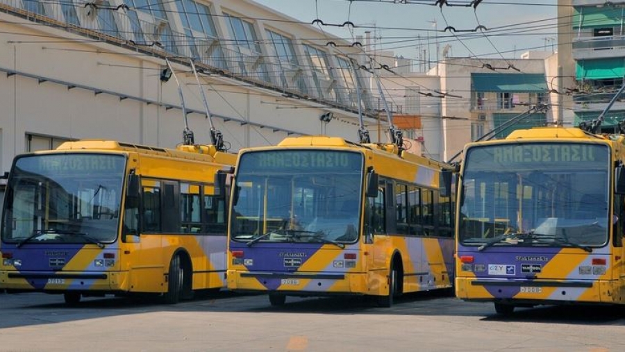 Χωρίς τρόλεϊ για 4 ώρες η Αθήνα - Στάση εργασίας των εργαζομένων