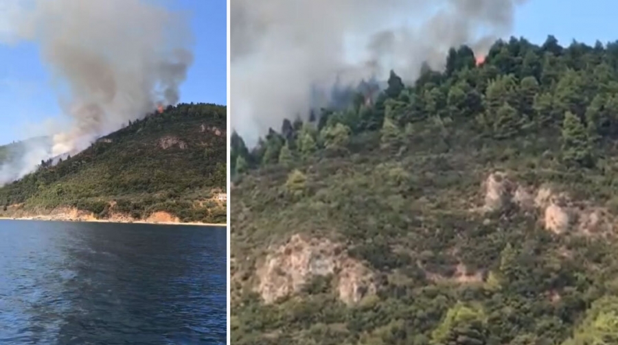 Άγιο Όρος: Διευρύνεται το μέτωπο της φωτιάς, ενισχύθηκαν οι δυνάμεις της Πυροσβαεστικής – Δύσκολη Νύχτα