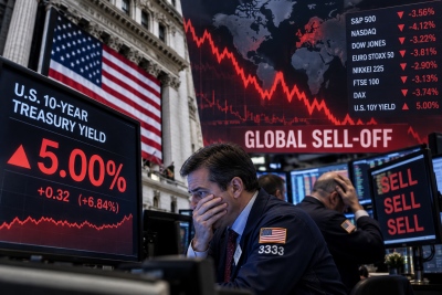 Παγκόσμιο sell off στα ομόλογα: Οι αποδόσεις των 10ετών αμερικανικών Treasuries αγγίζουν το 5% – Συναγερμός στις αγορές