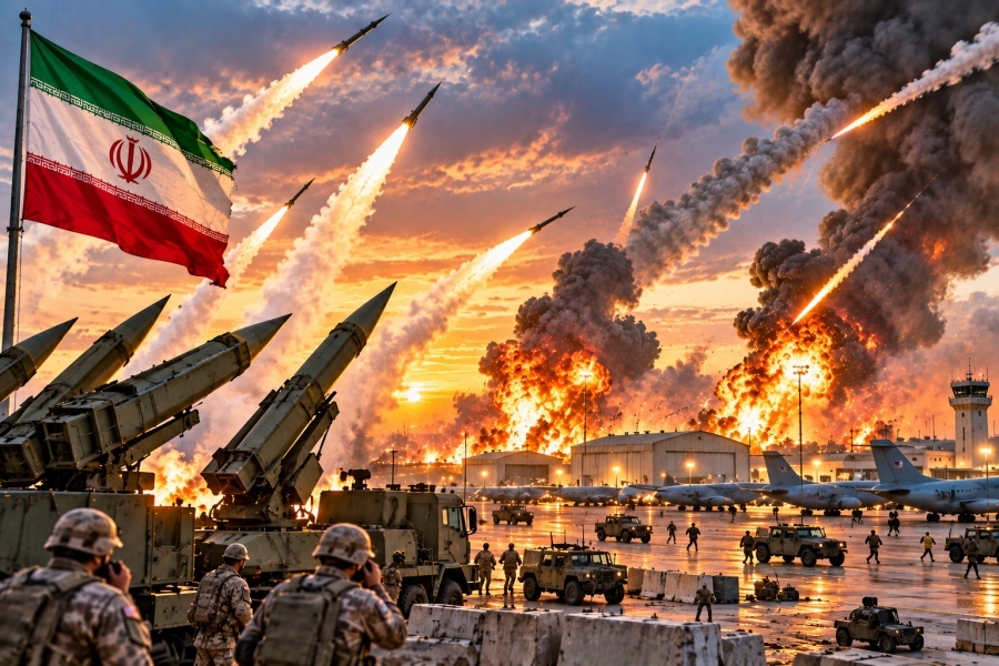 Iran prepares surprise offensive on US bases in Persian Gulf