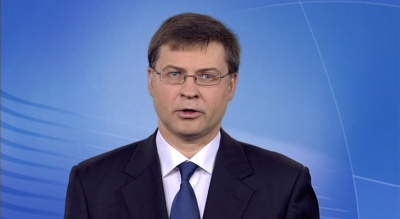 Dombrovskis: Παραμένουμε ανοιχτοί στον διάλογο για τον προϋπολογισμό με τις ιταλικές αρχές