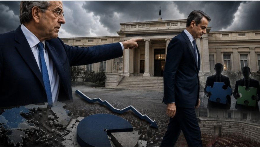 Tσουνάμι... Σαμαρά σε όλη τη χώρα: Στόχος του η παραδοσιακή συστημική Κεντροδεξιά, ποσοστό βάσης 6%-7%