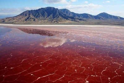 Horrific death trap: The water of this lake melts flesh instantly and turns the unsuspecting into mummies