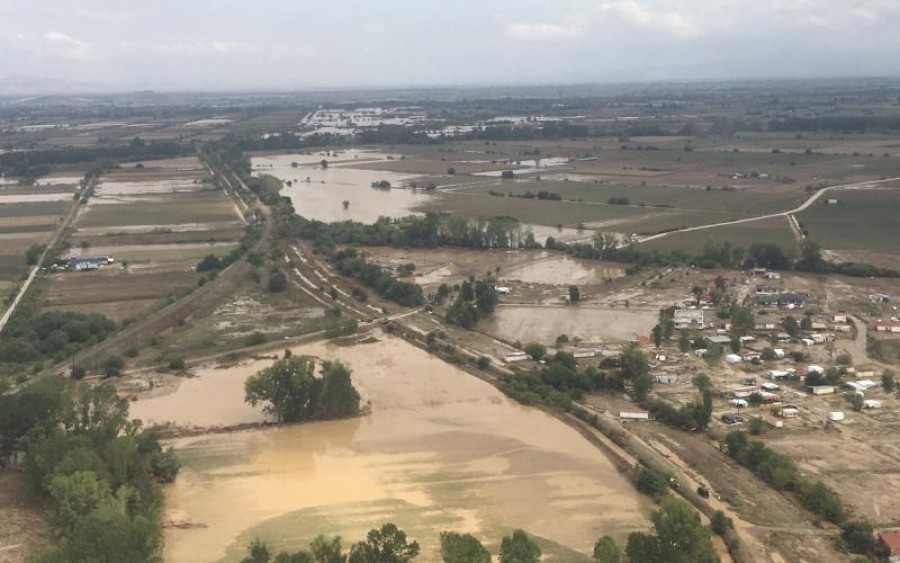 Αστεροσκοπείο Αθηνών για Ιανό: Πάνω από 210.000 στρέμματα οι πλημμυρισμένες εκτάσεις στην Καρδίτσα
