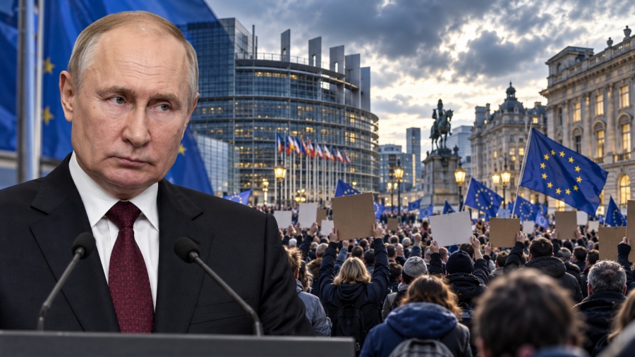 Σκληρές δηλώσεις Putin για τις «γυμνές» και «φαιδρές» ηγεσίες της Ευρώπης που κατέβασαν τους Ευρωπαίους στους δρόμους