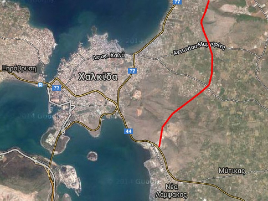 Στην τελική ευθεία η παράκαμψη Χαλκίδας, ύψους 200 εκατ. ευρώ - Σε απαλλοτριώσεις καλεί το Υπουργείο