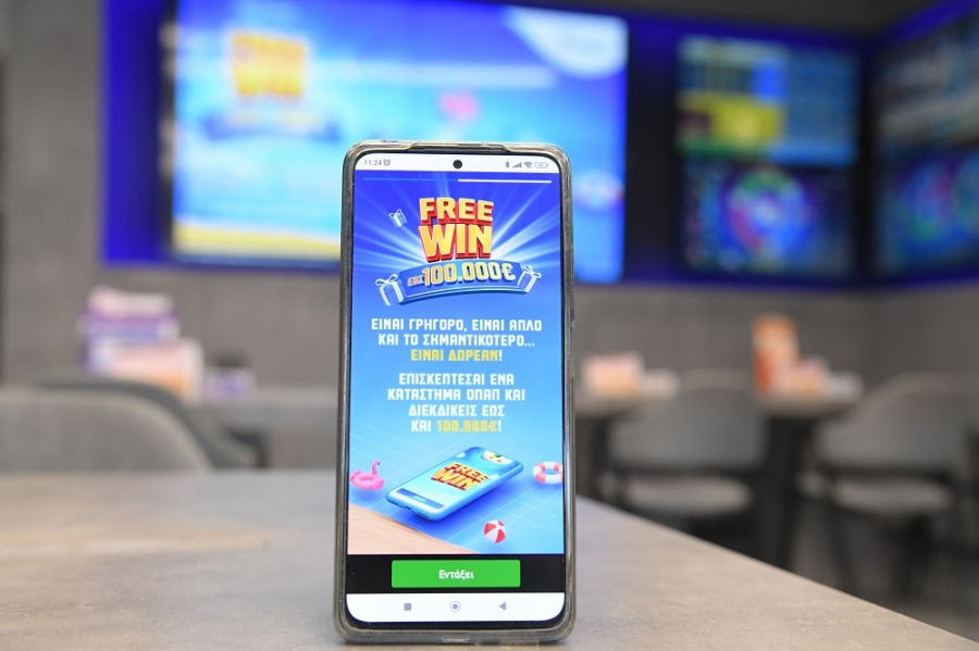 FREEWIN: Παίζεις εντελώς δωρεάν και διεκδικείς καθημερινά έως και 100.000 ευρώ – Μόνο στα καταστήματα ΟΠΑΠ και στο OPAP Store App