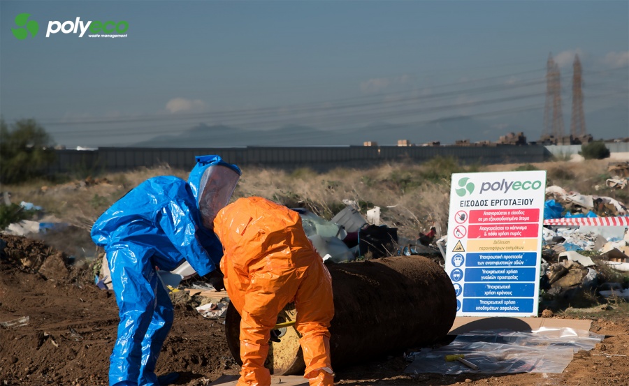 POLYECO: Απομάκρυνση τοξικού αερίου χλωρίου στον Ασπρόπυργο