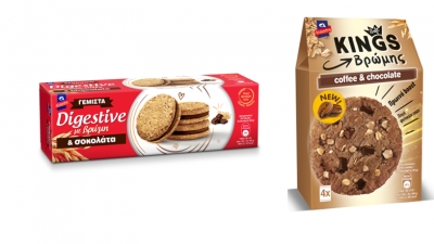 Νέα απολαυστικά μπισκότα Αλλατίνη - Digestive με βρώμη & γέμιση σοκολάτα και Soft Kings βρώμης Coffee & Chocolate