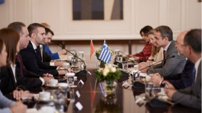 Τη στήριξη της Ελλάδας στην ευρωπαϊκή προοπτική των Δυτικών Βαλκανίων επανέλαβε ο Μητσοτάκης - Συνάντηση με Spajić