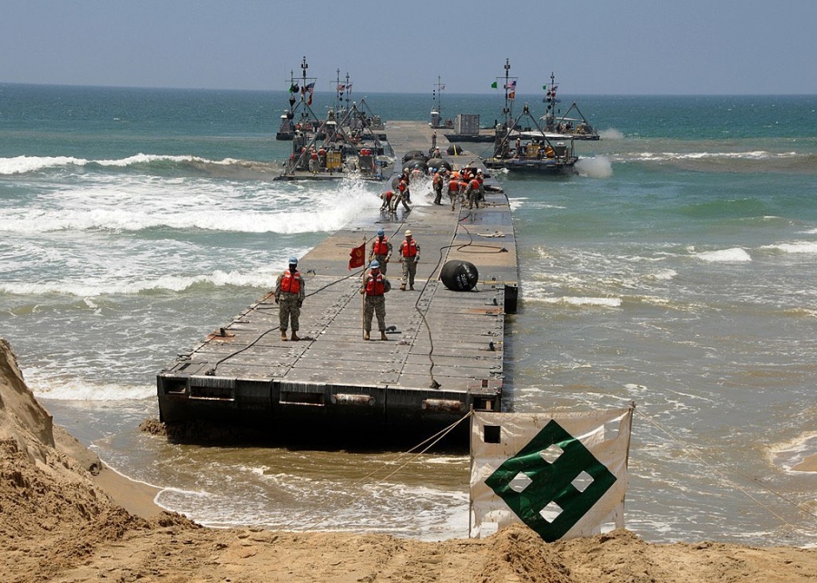 Λωρίδα της Γάζας: Επαναλειτουργεί η αμερικανική προβλήτα για να μεταφερθεί η ανθρωπιστική βοήθεια