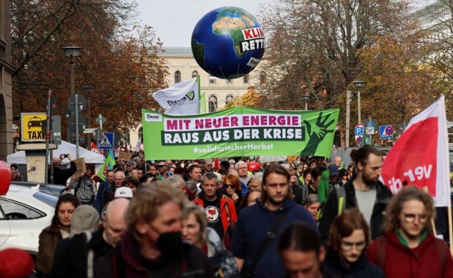 Μεγάλες διαδηλώσεις στη Γερμανία για τον πληθωρισμό και την ενεργειακή κρίση