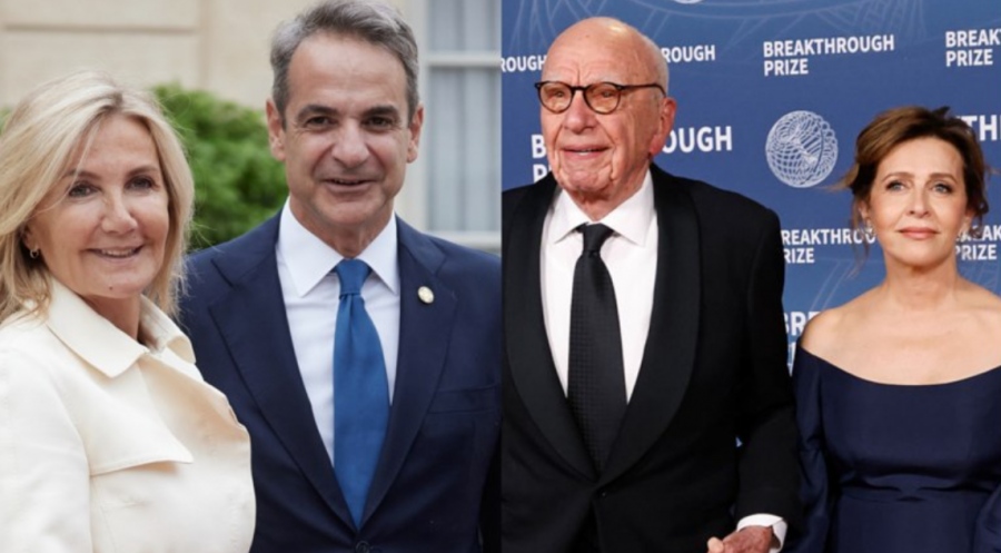 Ο Μητσοτάκης γευμάτισε με τον μεγιστάνα των media Rupert Murdoch