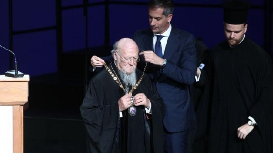 Τον Οικουμενικό Πατριάρχη Βαρθολομαίο τίμησε η Αθήνα