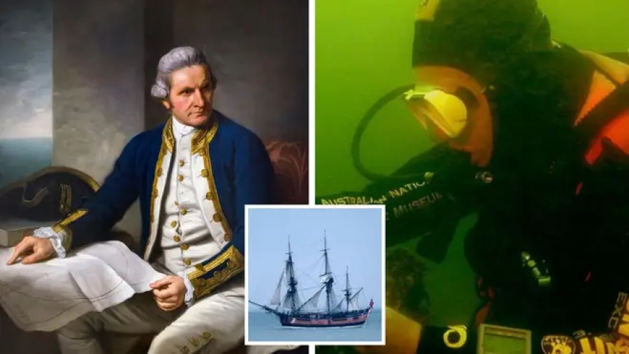 Βρέθηκε το θρυλικό πλοίο του Captain Cook μετά από 250 χρόνια! - Η ακριβής τοποθεσία και τα ντοκουμέντα επιβεβαιώθηκαν