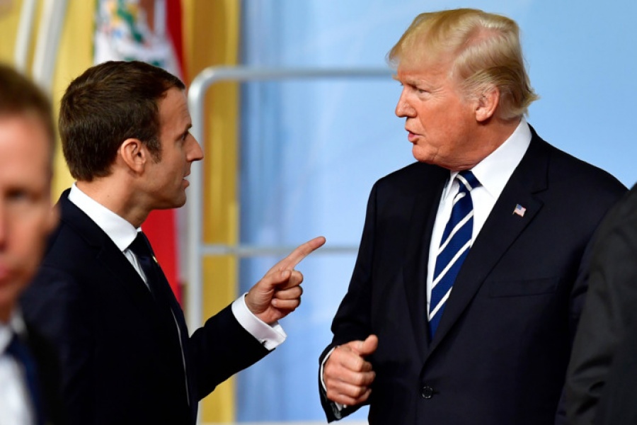 Macron σε Trump: Θα ανταποδώσουμε στους δασμούς με σθεναρό και αναλογικό τρόπο