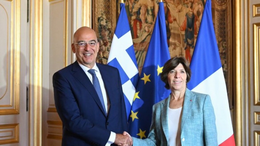 Colonna (ΥΠΕΞ Γαλλίας) σε Δένδια: Η Γαλλία θα σταθεί στο πλευρό της Ελλάδας έναντι των απειλών κατά της εθνικής κυριαρχίας της