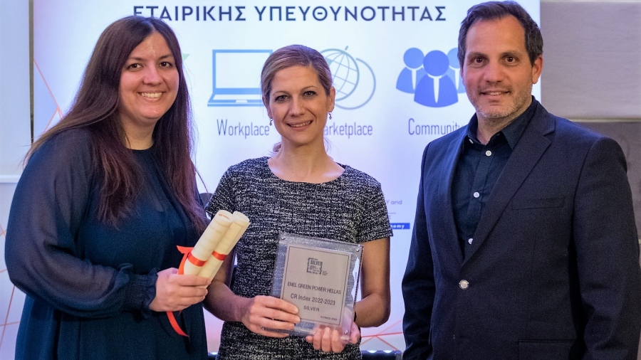 Διάκριση για τη βιώσιμη ανάπτυξη της Enel Green Power Hellas