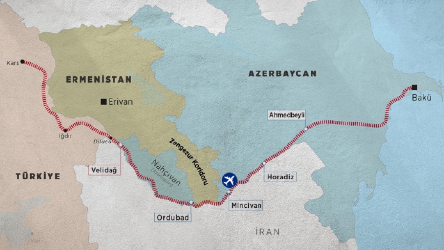  Ένας δρόμος μπορεί να προκαλέσει νέο πόλεμο στον Καύκασο. To Ιράν μπλοκάρει τα σχέδια Αζερμπαϊτζάν - Τουρκίας.