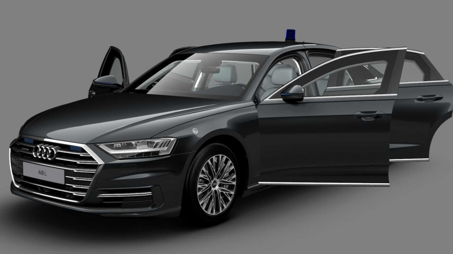 To Audi A8 L είναι μακρύ και θωρακισμένο