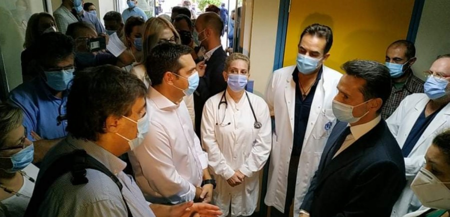 Στον Ευαγγελισμό ο Τσίπρας: Η κατάσταση είναι κρίσιμη – Επιτακτική ανάγκη η ενίσχυση της δημόσιας υγείας