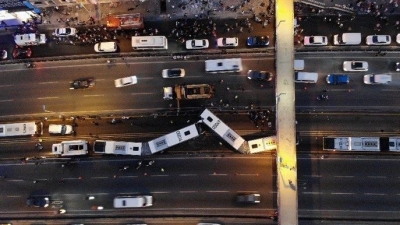 Τουρκία: 99 τραυματίες από καραμπόλα 4 λεωφορείων στην Κωνσταντινούπολη