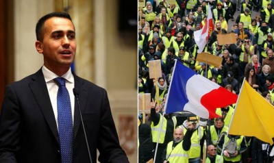 Γαλλία: Απαράδεκτη πρόκληση η συνάντηση Di Maio με τα «κίτρινα γιλέκα»