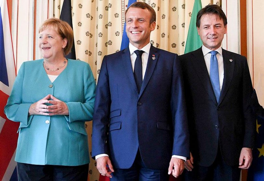 Merkel, Macron και Conte προειδοποιούν την Τουρκία για κυρώσεις εάν συνεχίσει να πουλά όπλα στη Λιβύη