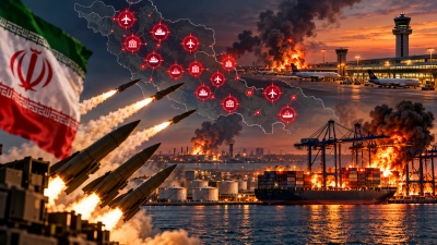 Μπουρλότο… Το Ιράν «κλείδωσε» 20 λιμάνια, 15 αεροδρόμια και δεκάδες εμπορικά κέντρα – Αρμαγεδδών σε πετρέλαιο, LNG