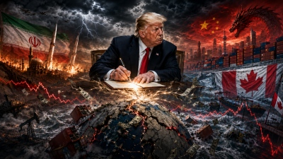 Χάος με υπογραφή Trump: Βάζει σε παγκόσμιο πόλεμο την οικονομία των ΗΠΑ – Απειλεί με κόλαση Ιράν και… Καναδά, αλλά τρέμει την Κίνα