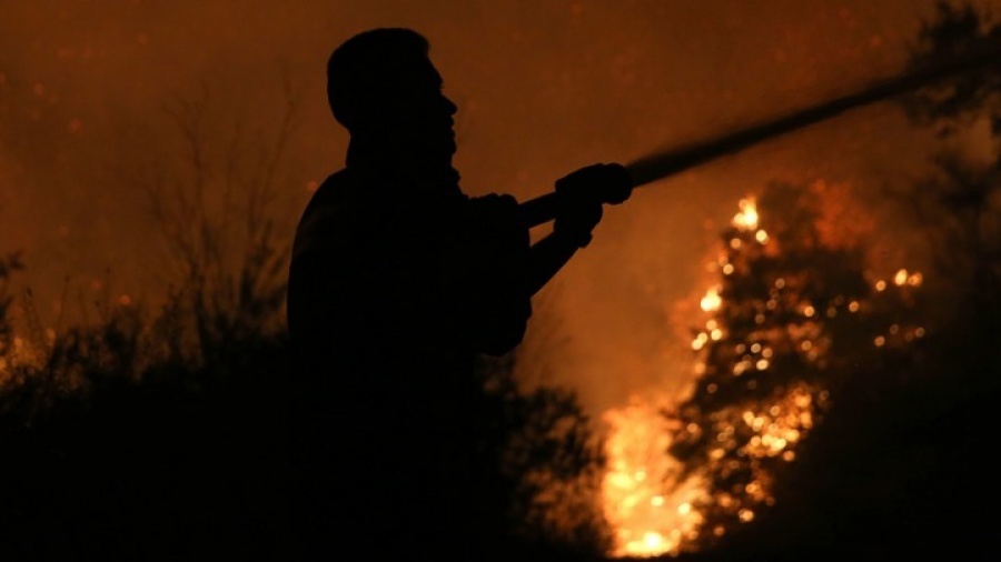 Φωτιά στην περιοχή Παλαιοβαρβάσαινα Ηλείας