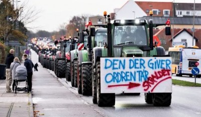 Δανία: Οργή των εκτροφέων βιζόν που διαμαρτυρήθηκαν με 500 τρακτέρ στους δρόμους της Κοπεγχάγης