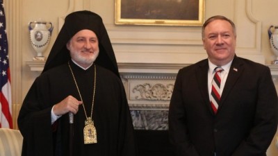 Αρχιεπίσκοπος  Ελπιδοφόρος σε Pompeo (ΥΠΕΞ ΗΠΑ): Η αποκλιμάκωση απαραίτητη προϋπόθεση για οικοδόμηση ενός διαλόγου