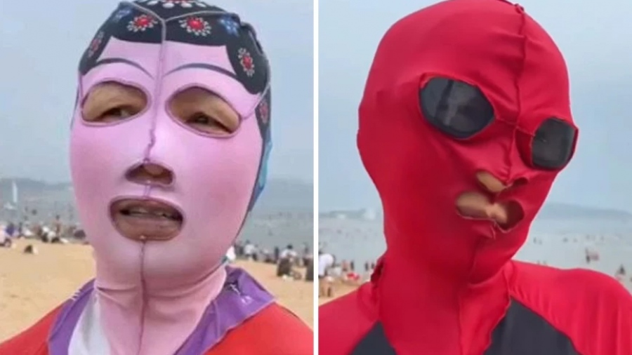 Τελευταία λέξη της μόδας στην Κίνα λόγω καύσωνα είναι τα... «προσωπίνια»