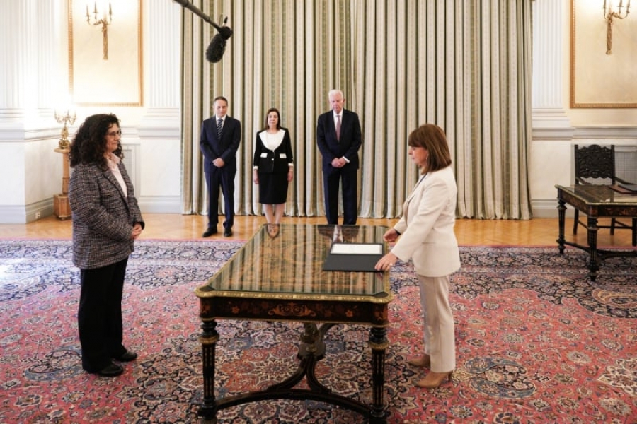 Εκλογές 2023: Ορκίσθηκε η Καλλιόπη Σπανού ως υπουργός Εσωτερικών